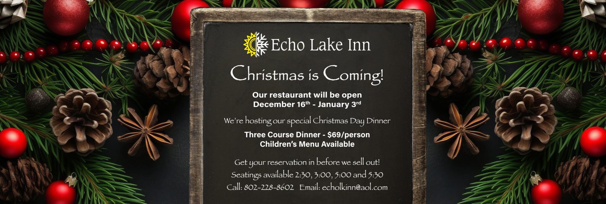 Christmas Dinner At Echo Lake Inn