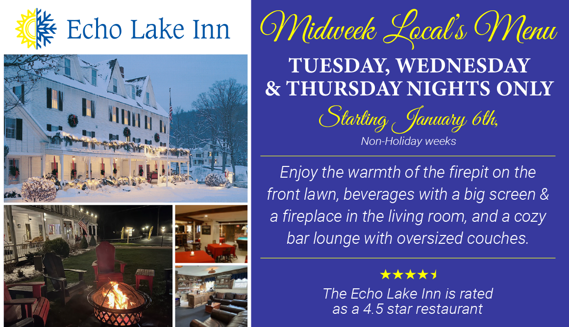 Echo Lake Inn Midweek Locals menu